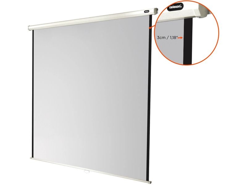 Celexon Rollo-Leinwand Eco 120x120cm 1:1 Leinwand Rollo Economy 120 x 120 cm