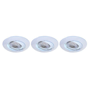 KARWEI inbouwspot richtbaar wit 3 stuks