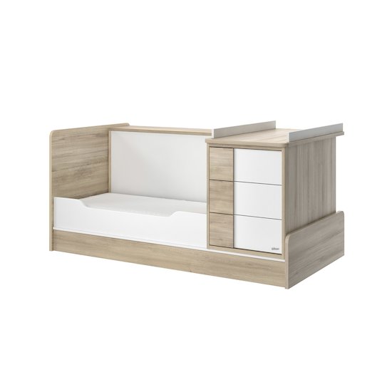 Sacha lit compact bébé 70x140   Chêne        de               Galipette