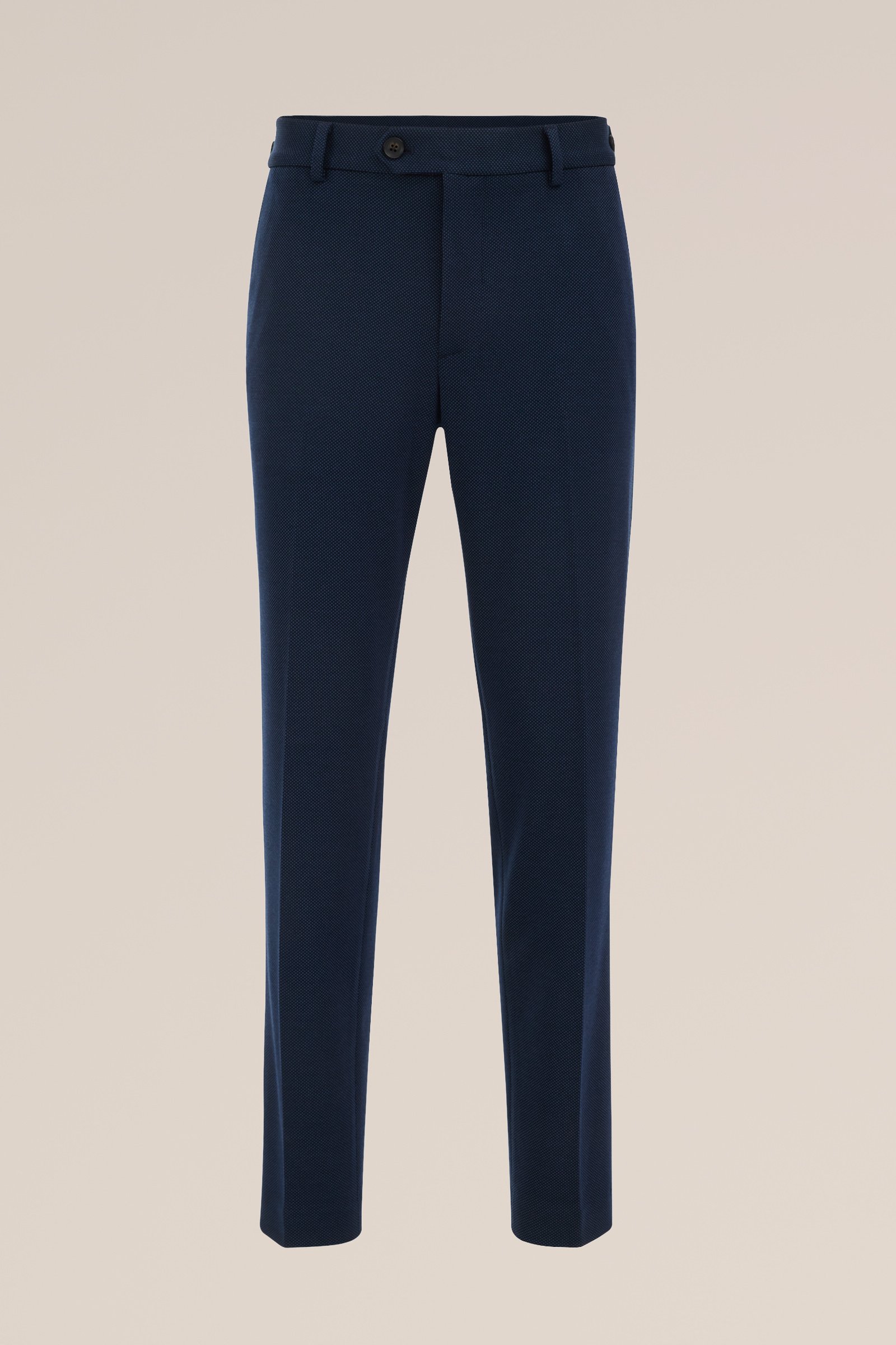 slim fit pantalon met stretch WE Fashion Donkerblauw
