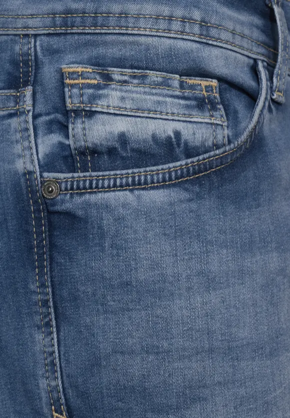 Slim Fit Jeans - real blue random bleach