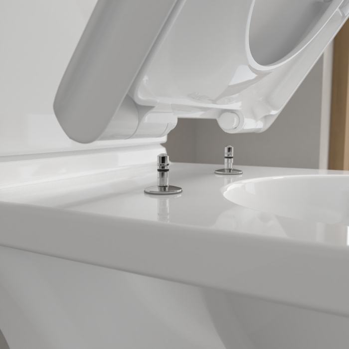 Villeroy & Boch ViCare randloos duoblok toilet CeramicPlus met AntiBac wit glans