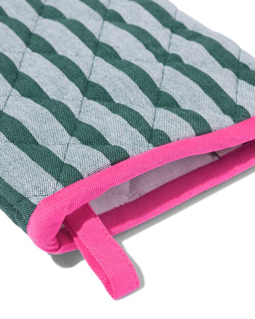 gant de cuisine en chambray rayé