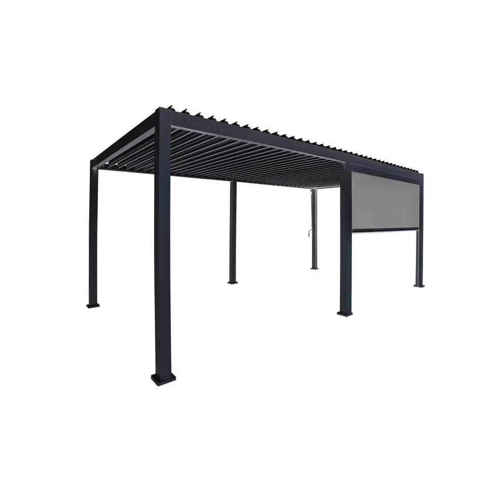 Orion pull down zijscherm 2,65M windscherm antraciet