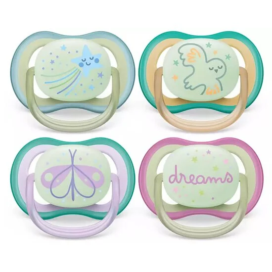 Lot de 2 sucettes Ultra Air Nuit Aléatoire   0 - 6 mois   de               Philips AVENT