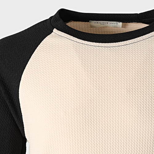 Tee Shirt Manches Longues Enfant 745 Noir Blanc