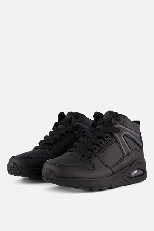 Skechers Uno Veterboots zwart Synthetisch