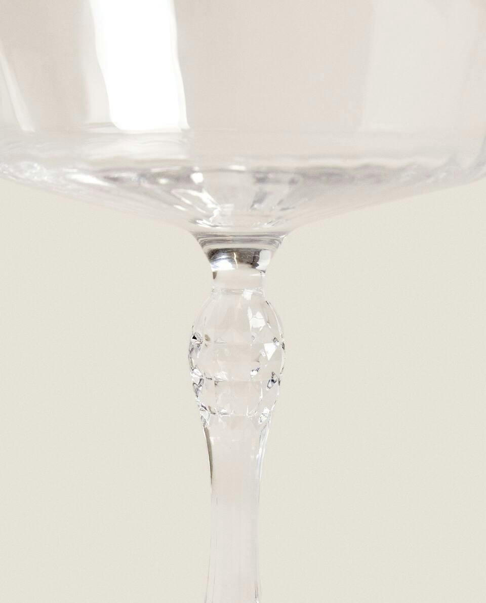 TAÇA DE COQUETEL FACETADA