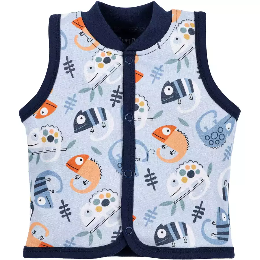 Nini Weste Chamäleon blau