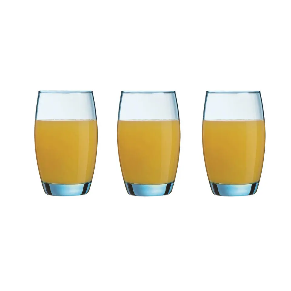 Arcoroc Drinkglazen - 6x stuks - transparant blauw - 350 ml