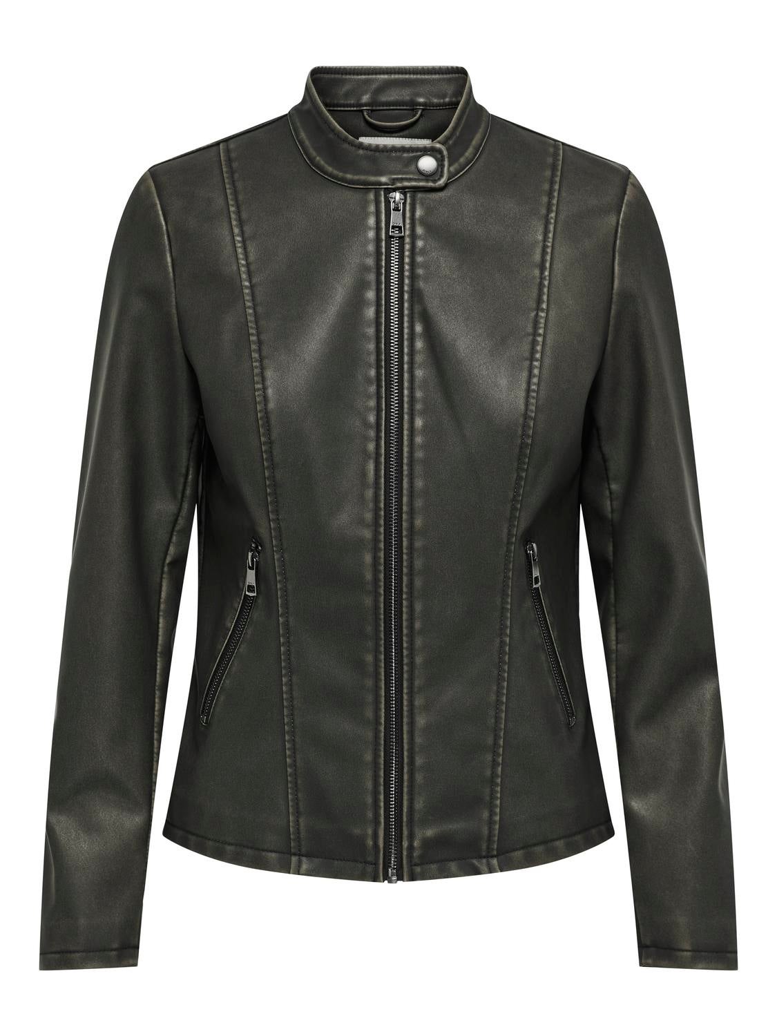 ONLELLAMELISA Kunstlederjacke Black