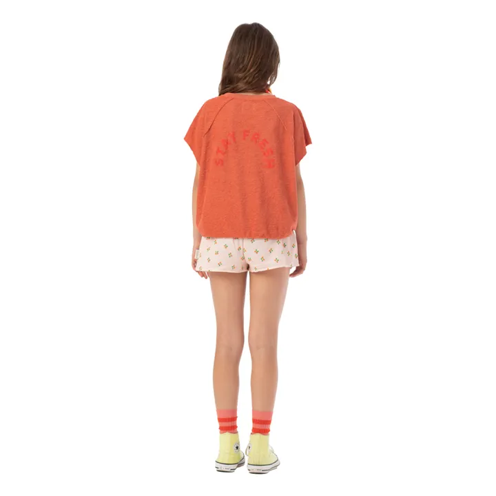 Piupiuchick Sweat Sans Manches Eponge Pomme  | Terracotta
