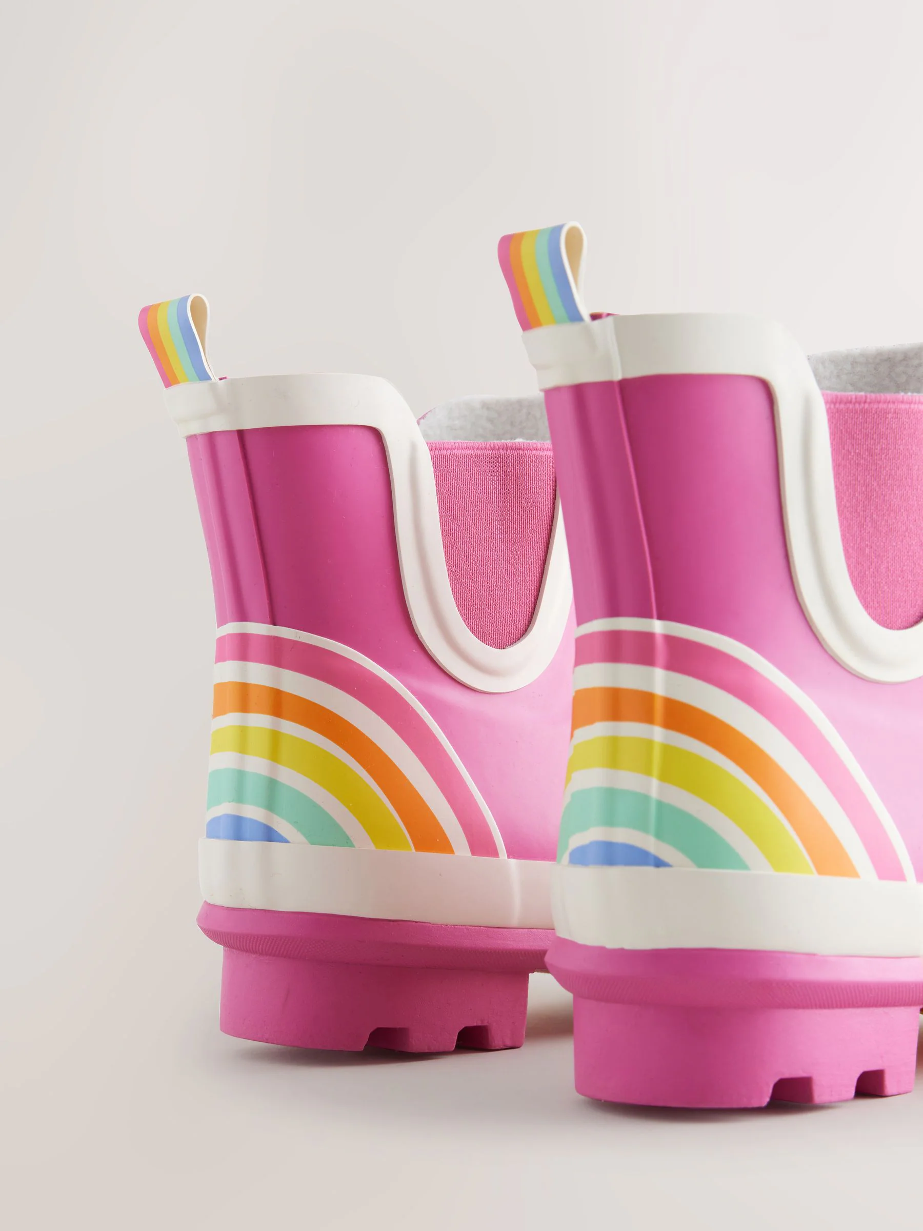 Roze - Little Bird by Jools Oliver regenlaarzen met regenboog voor volwassenen