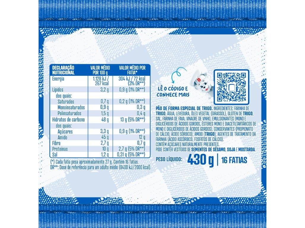 PÃO DE FORMA BIMBO COM CÔDEA 430 G