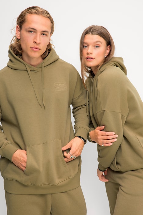 Hoodie, oversized, Mini Statement-Print, Langarm, Unisex