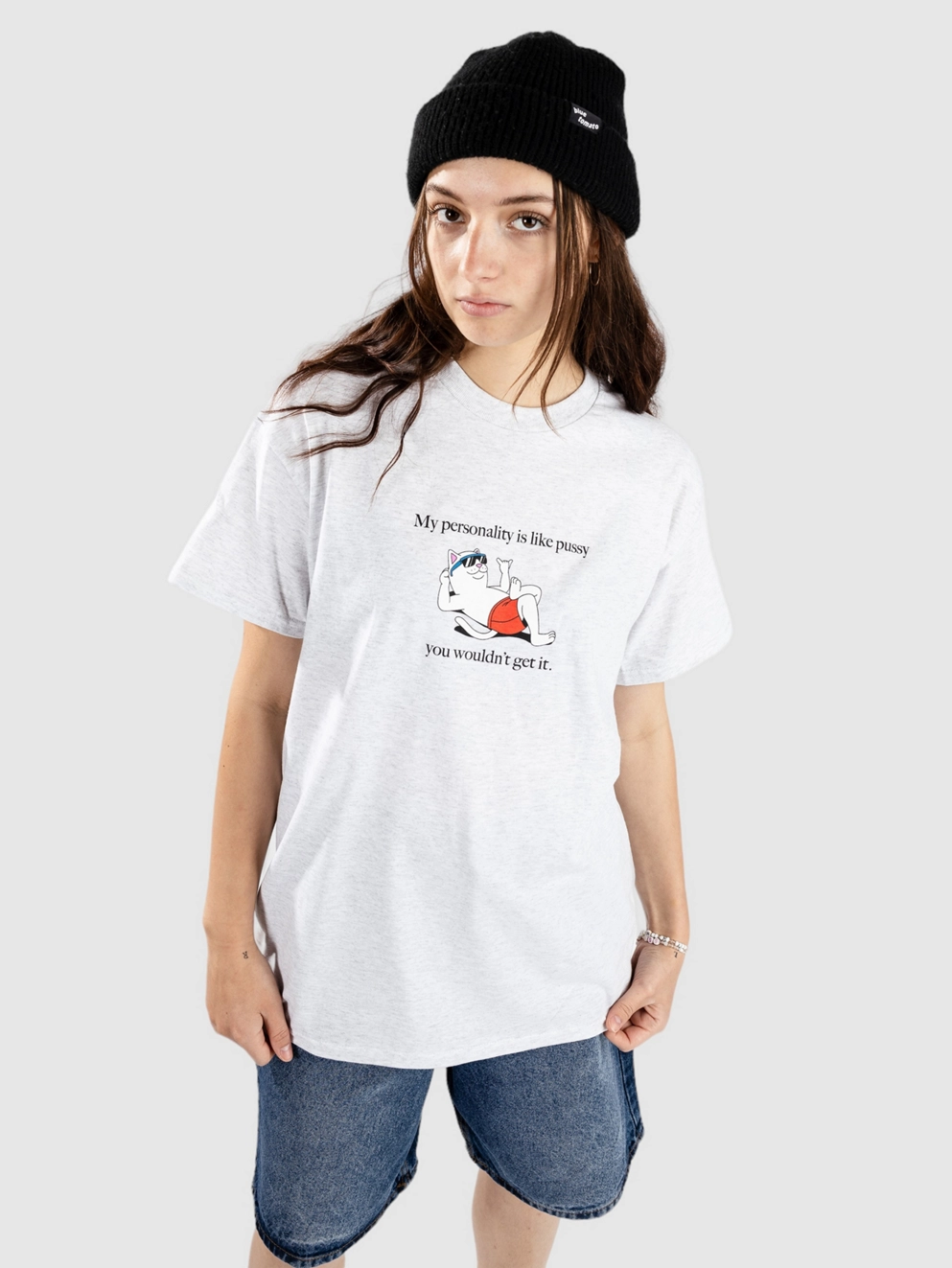 RIPNDIP You Wouldn'T Get It T-Shirt ash grey
