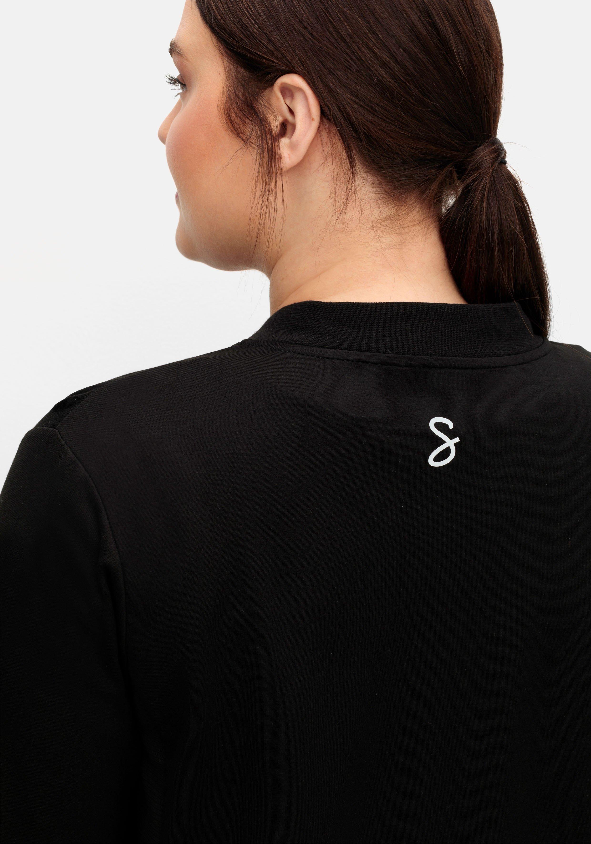 Trainingsjacke aus Sweat, im Blouson-Stil
