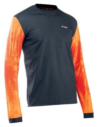 Maillot Manches Longues Northwave Enduro Noir Orange