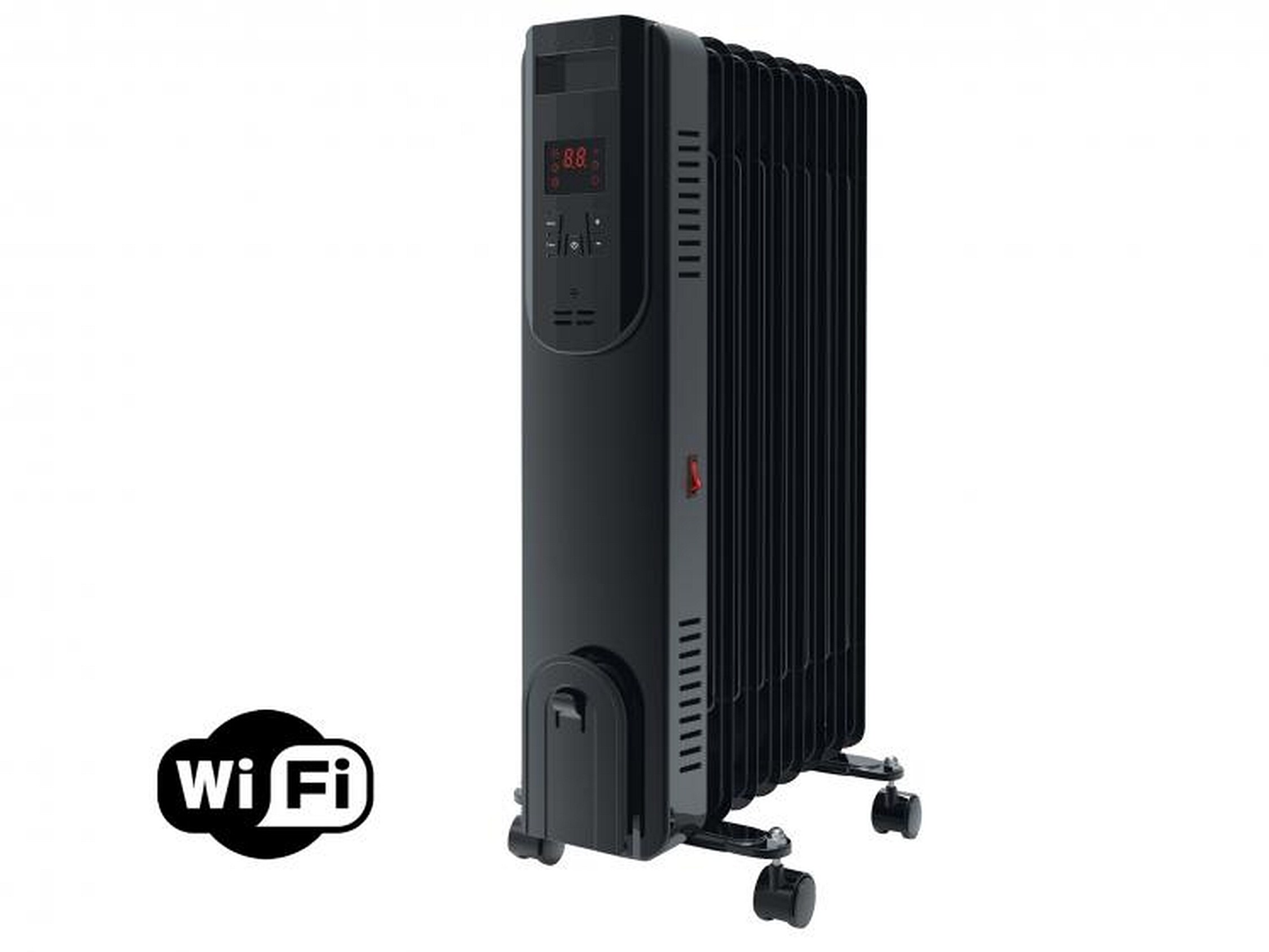 Pur Line Öl Radiator 1500W, 7 Rippen, Thermostat, WLAN