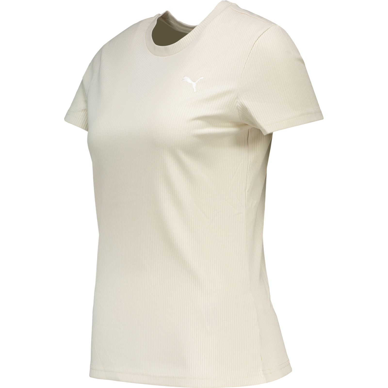 Puma Damen-T-Shirt Ess Elevated Ripp Tee S, offwhite