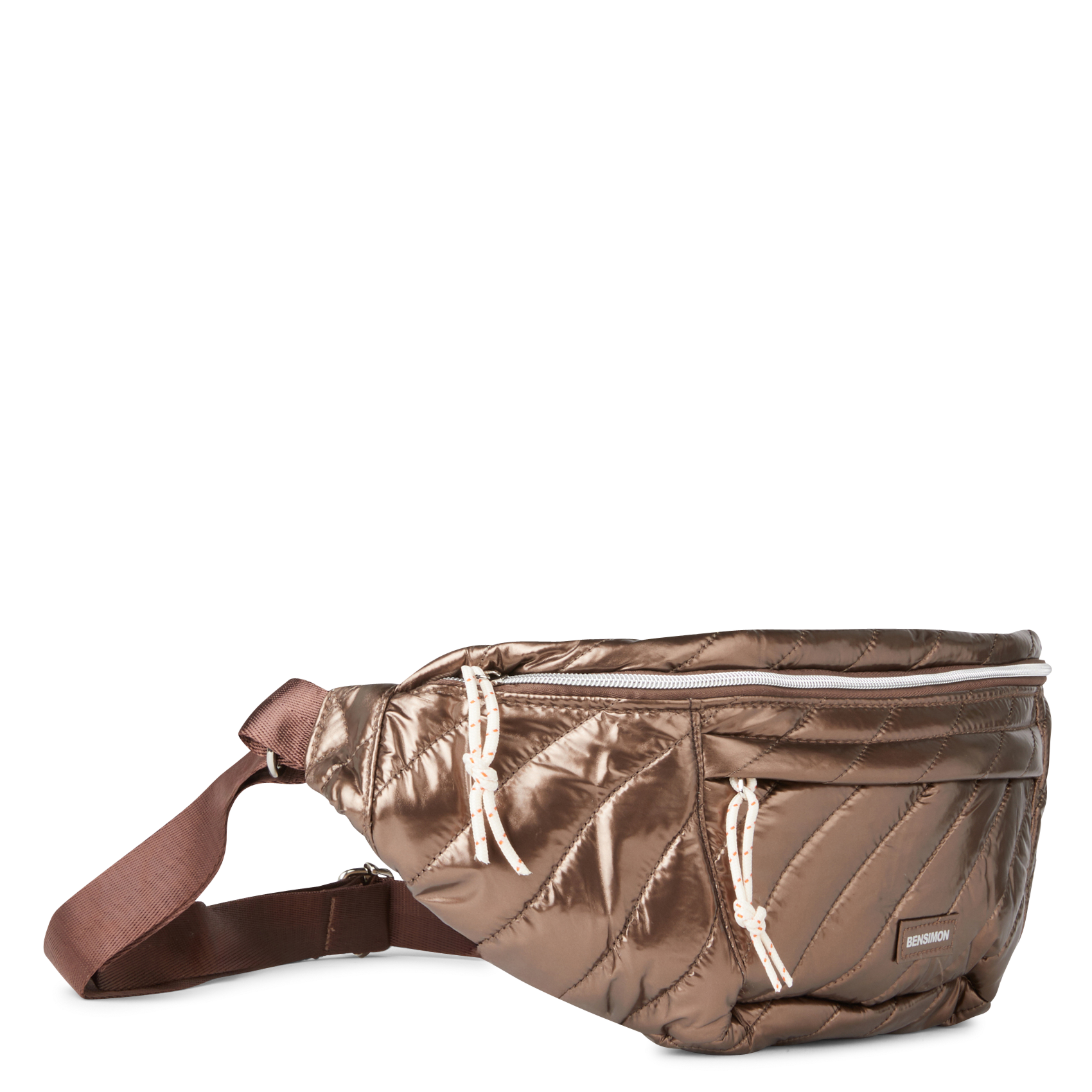 MANHATTAN - Sac banane matelassé| Marron