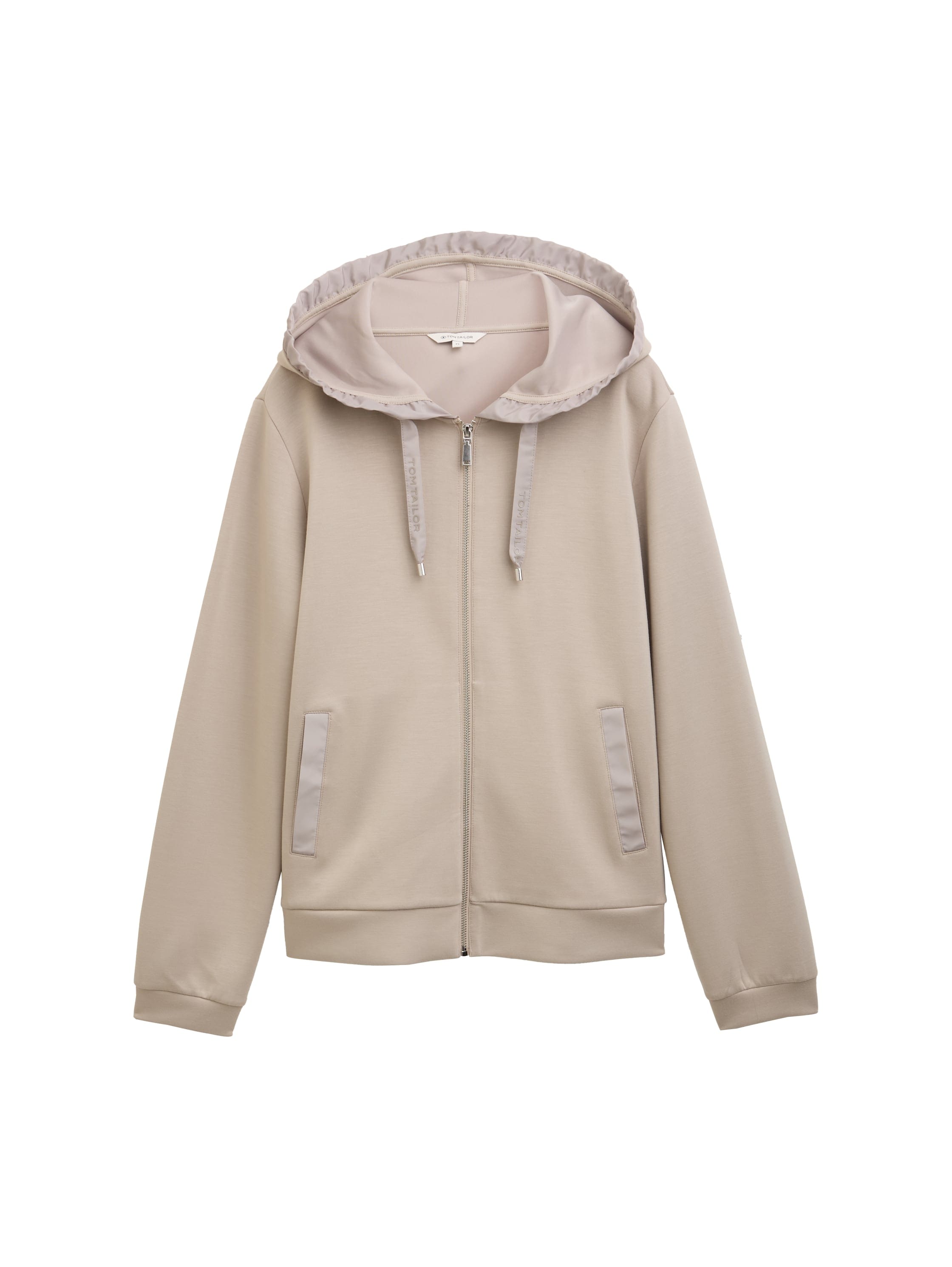 TOM TAILOR Kapuzensweatjacke , mit Viskose und Stretch