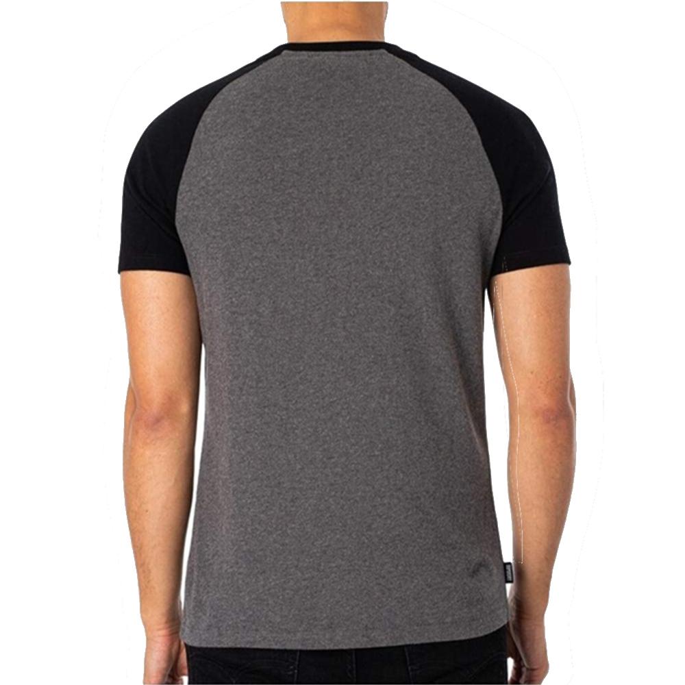 Superdry T-shirt Gris/Noir Homme Superdry Essential Logo Baseball