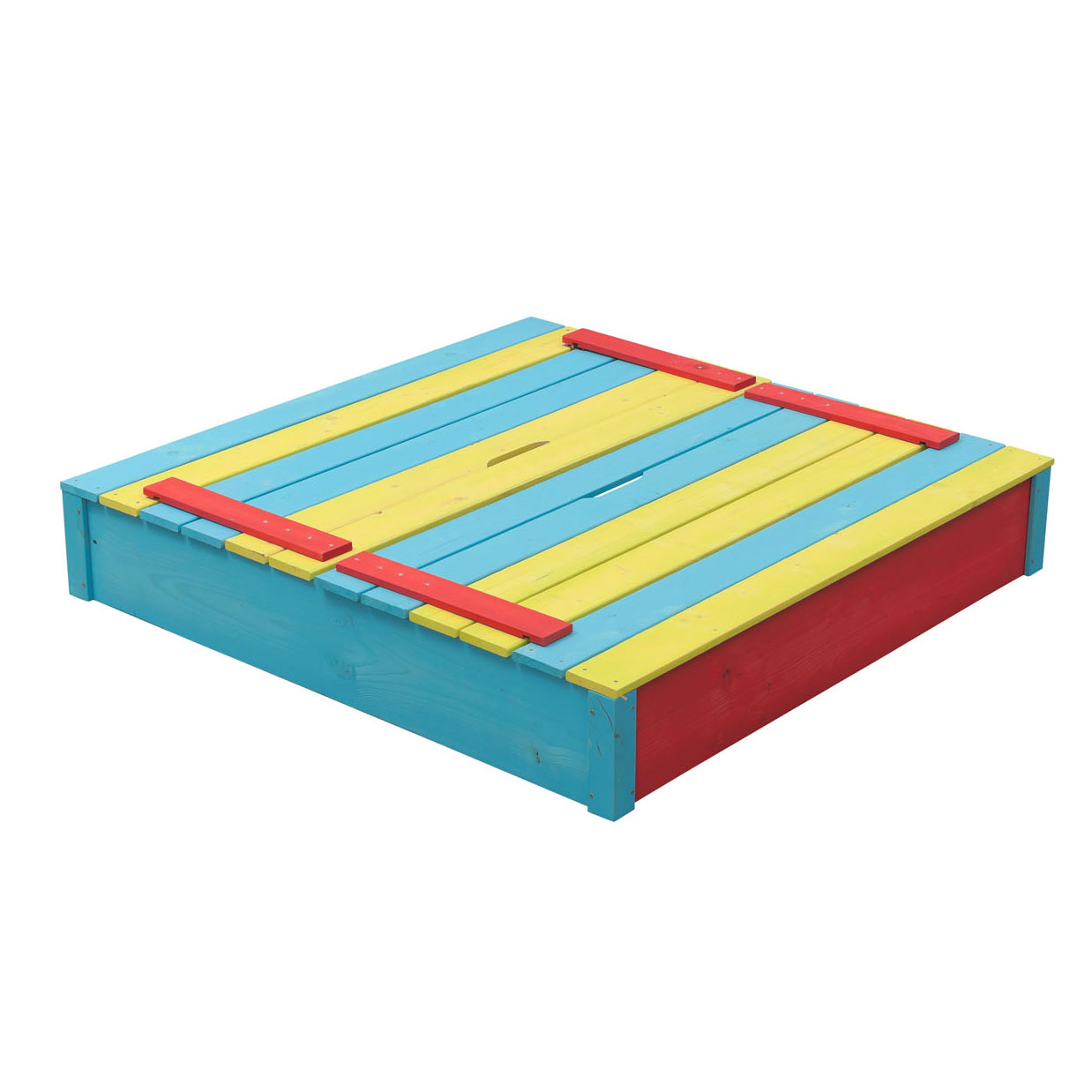 Swingking Houten Zandbak Gekleurd - Sepp