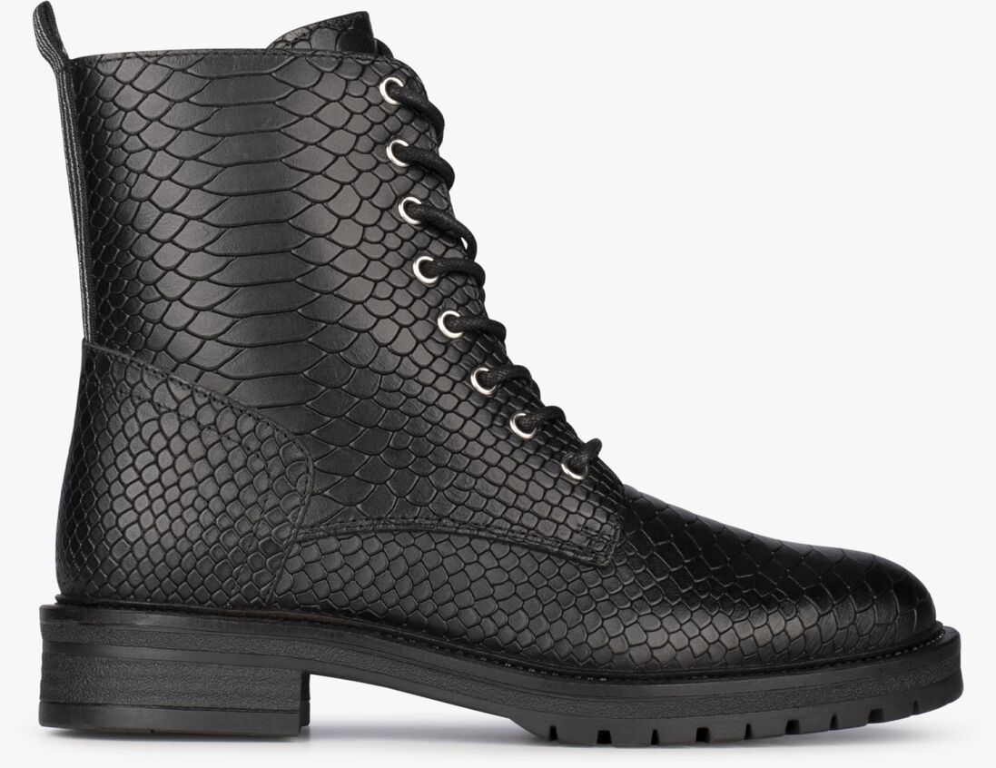 PS POELMAN zwarte ps poelman veterboots dungaball one