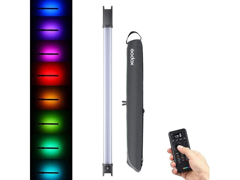 Godox TL60 RGB/HSI/CCT LED-Röhrenlicht Zweier-Set Vielseitiger RGB-LED-Lichtstab mit präziser Farbabstimmung und App-Steürung
