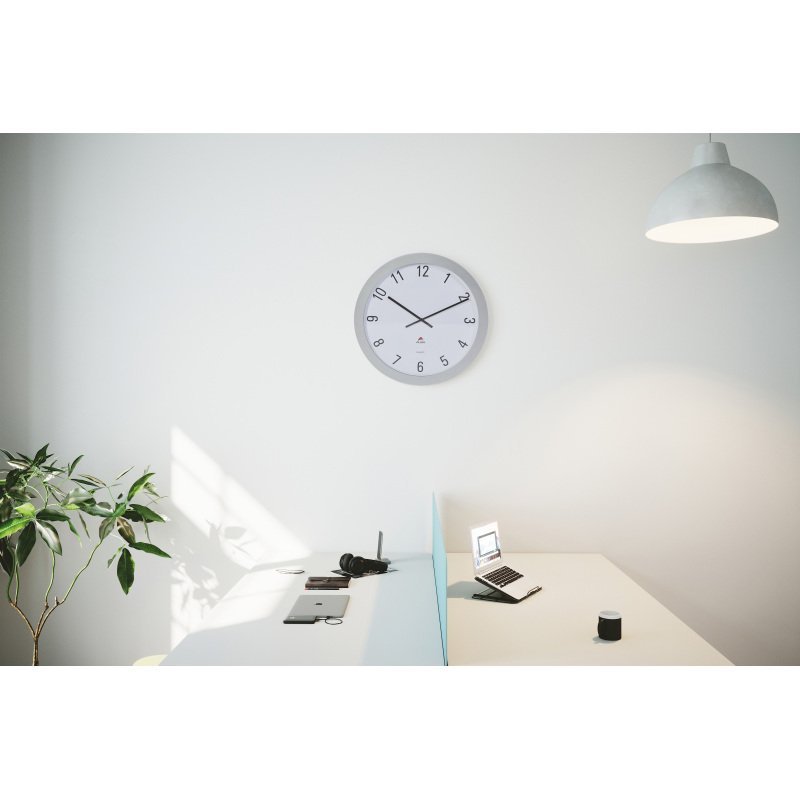Horloge murale géante Ø 60 cm - À quartz - gris