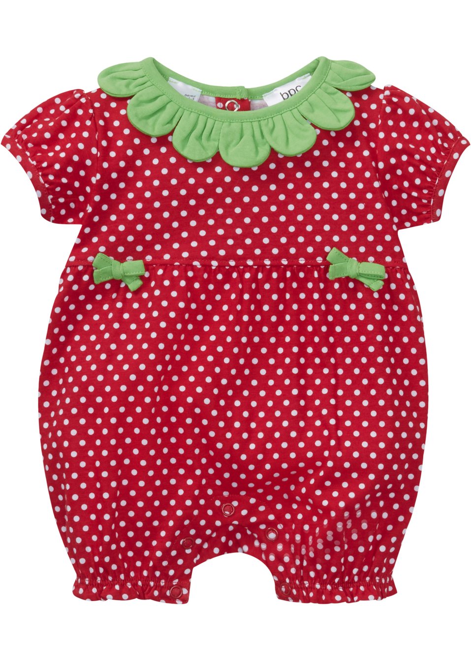 Grenouillère bébé manches courtes en coton