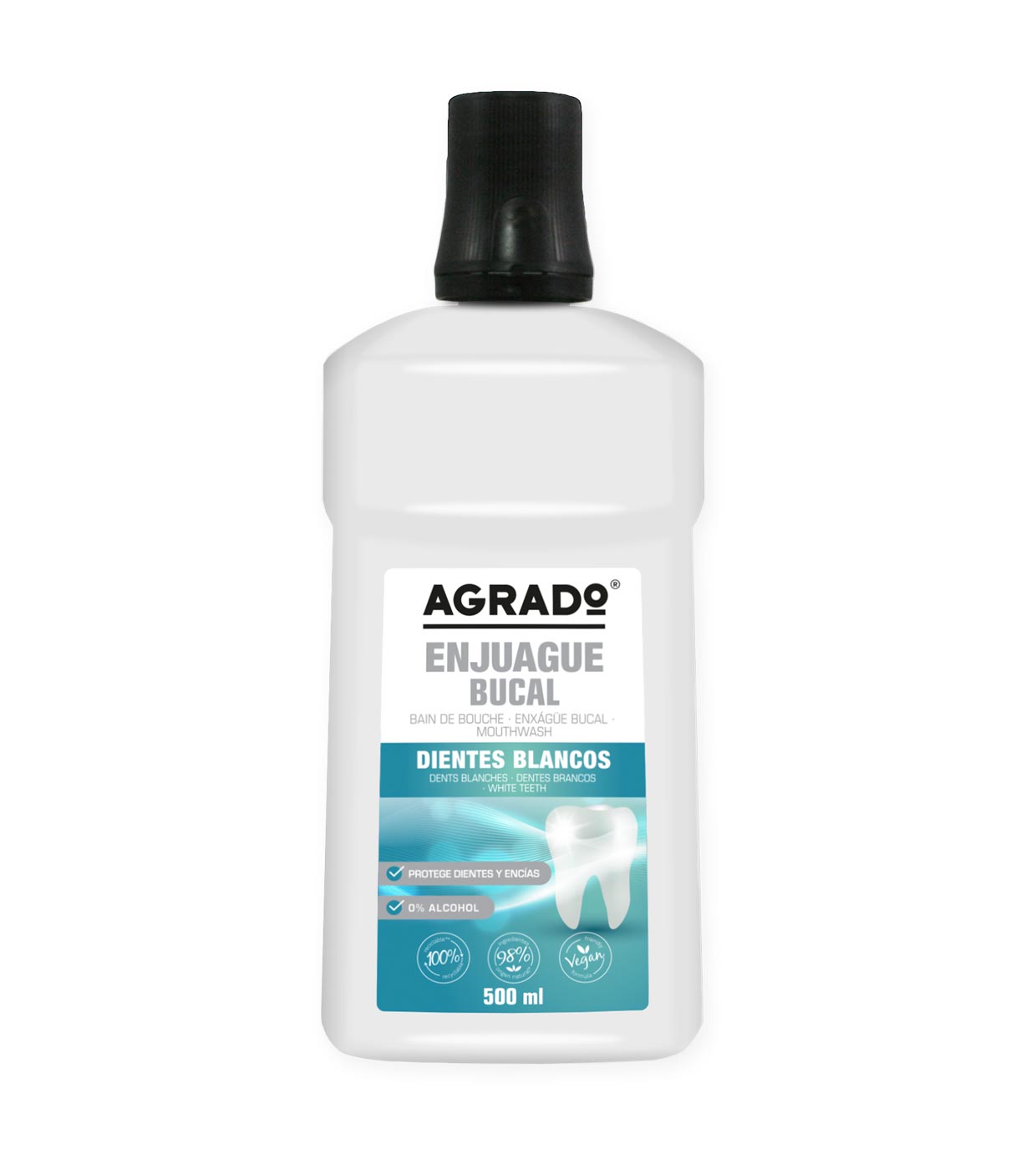 Agrado - Enxaguante bucal para dentes brancos