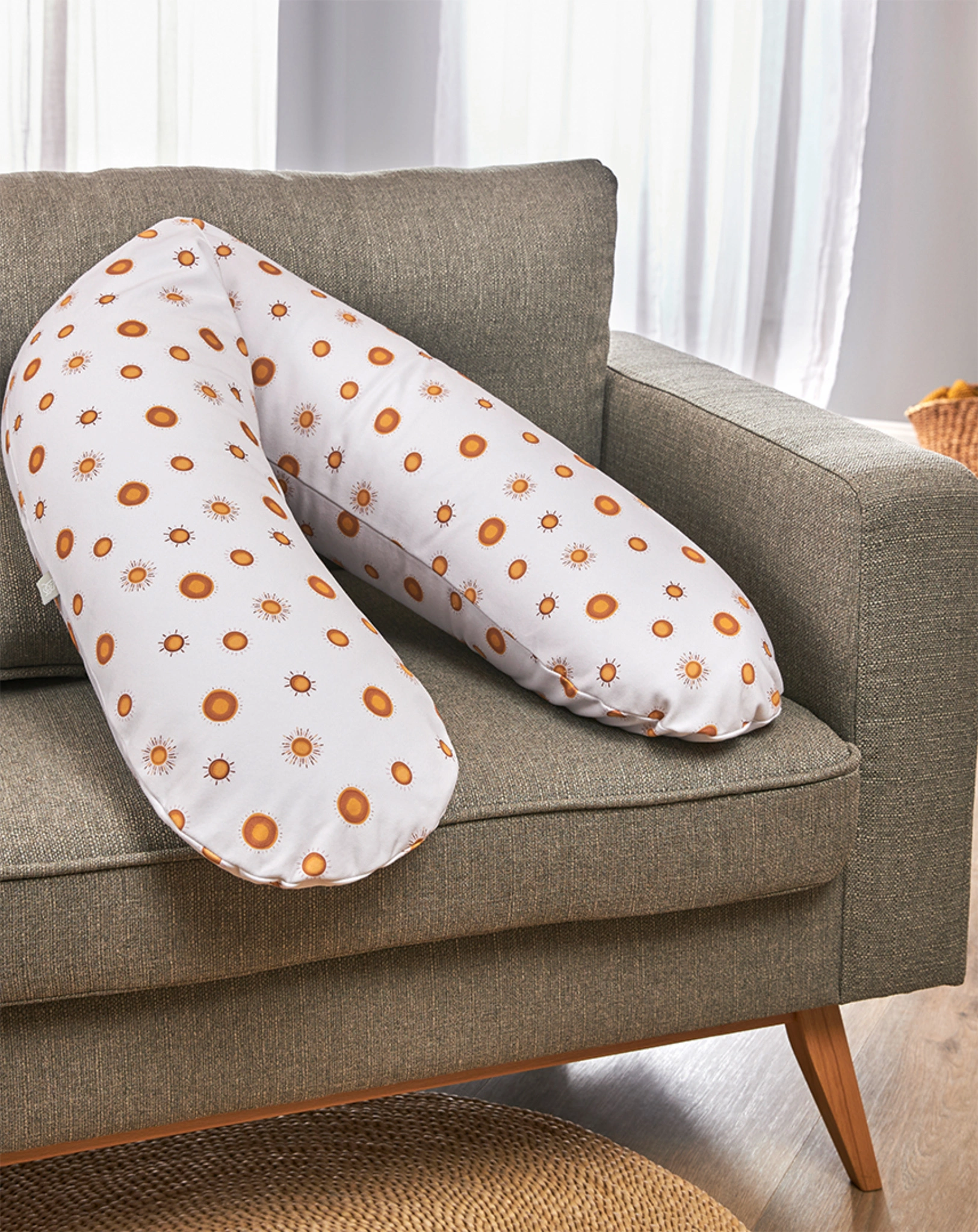 Stillkissen MULTI MOTIV - BOHO SUN (190x35) in weiß
