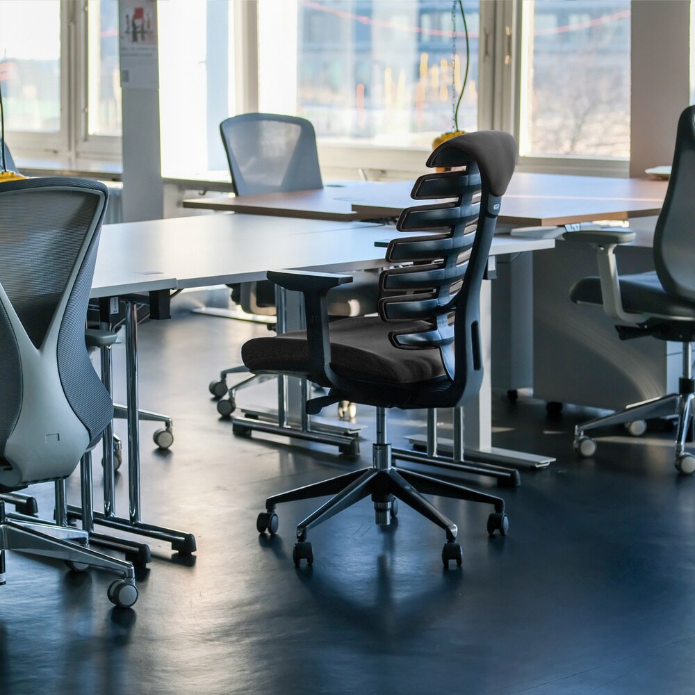 Profi Bürostuhl ERGO LINE II Stoff mit Armlehnen hjh OFFICE