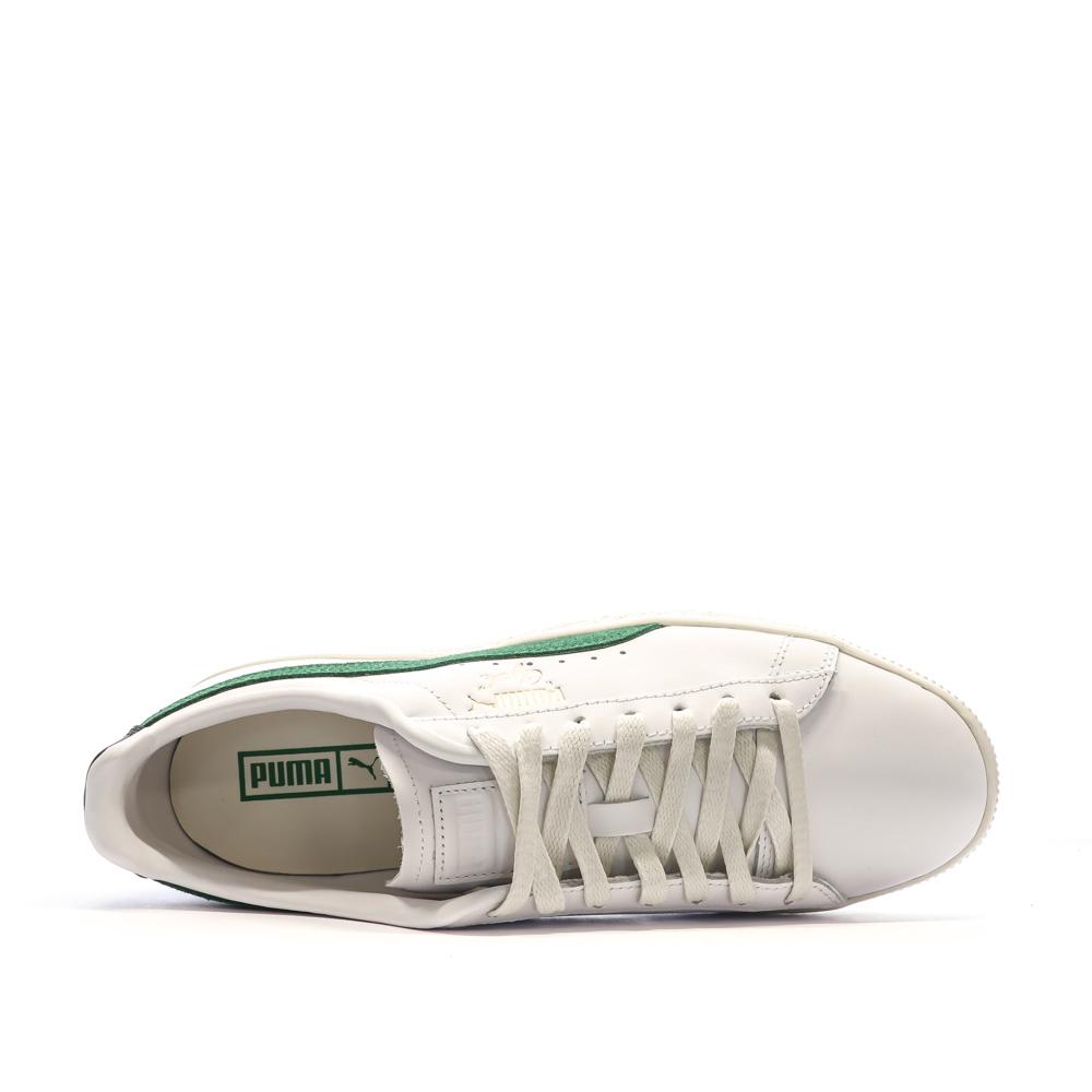 Puma Baskets Blanches/Vertes Homme Puma Clyde Base
