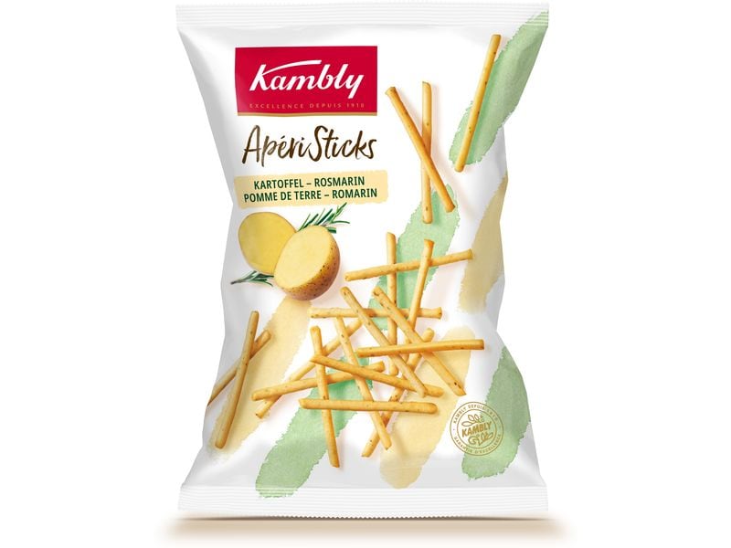 Kambly ApériSticks Kartoffel 140 g Schweizer Apérospezialität mit Kartoffel und Rosmarin