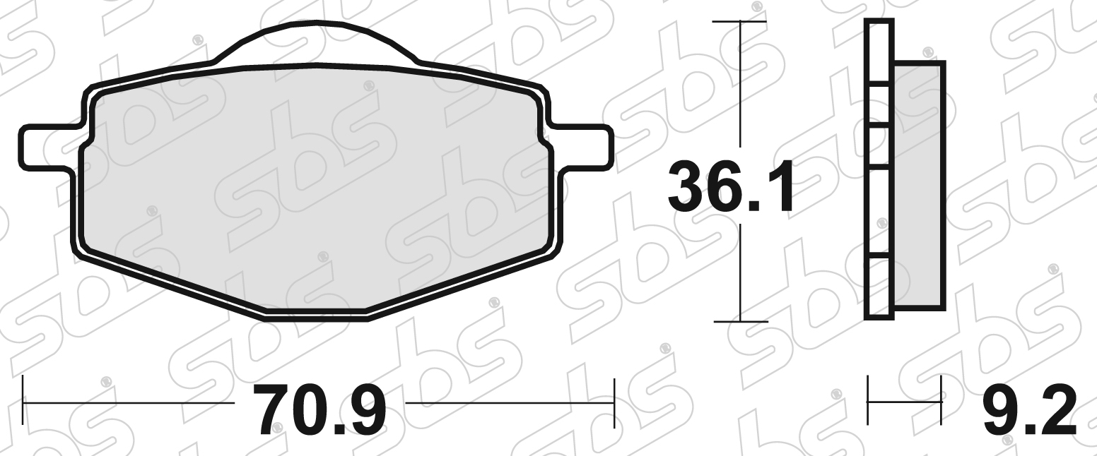 SBS - Plaquettes de frein 107 CT