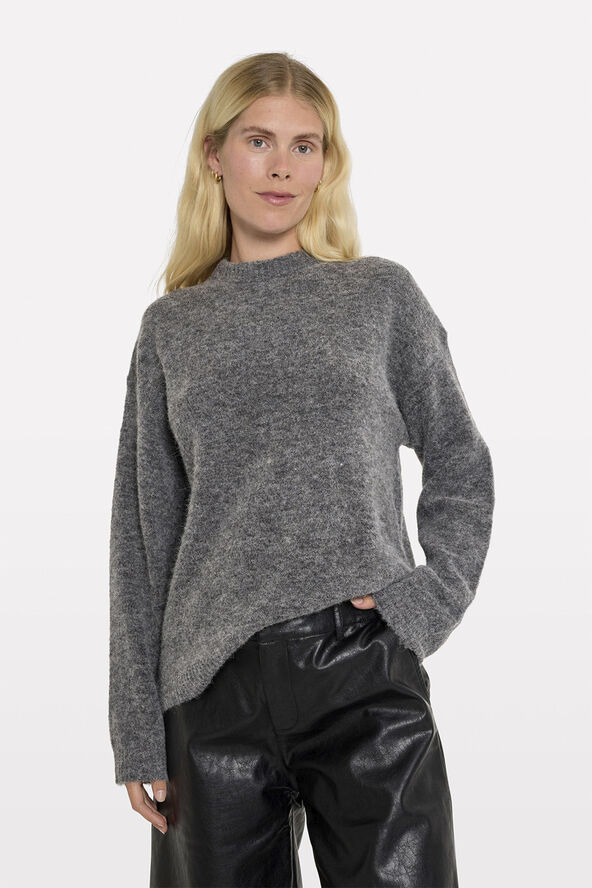 Envii ENADA LS KNIT 7216 Dark grey mel