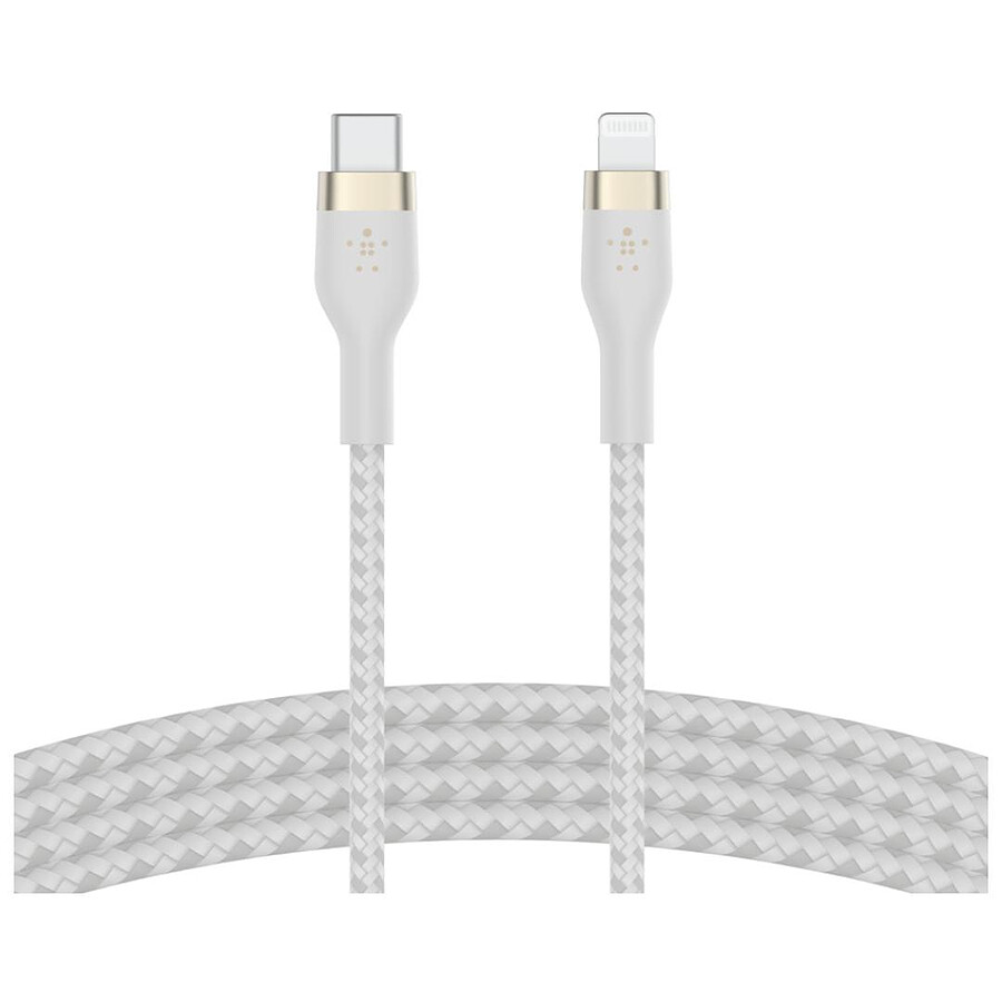 Belkin Boost Charge Pro Flex Câble USB-C vers Lightning (blanc) - 3 m