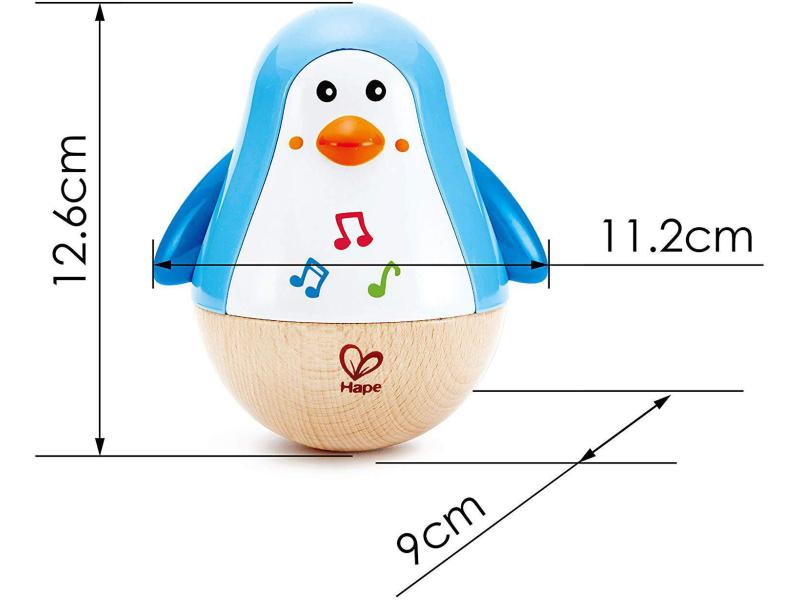 Hape Beschäftigungsspielzeug Stehauf-Pinguin Klangspielzeug