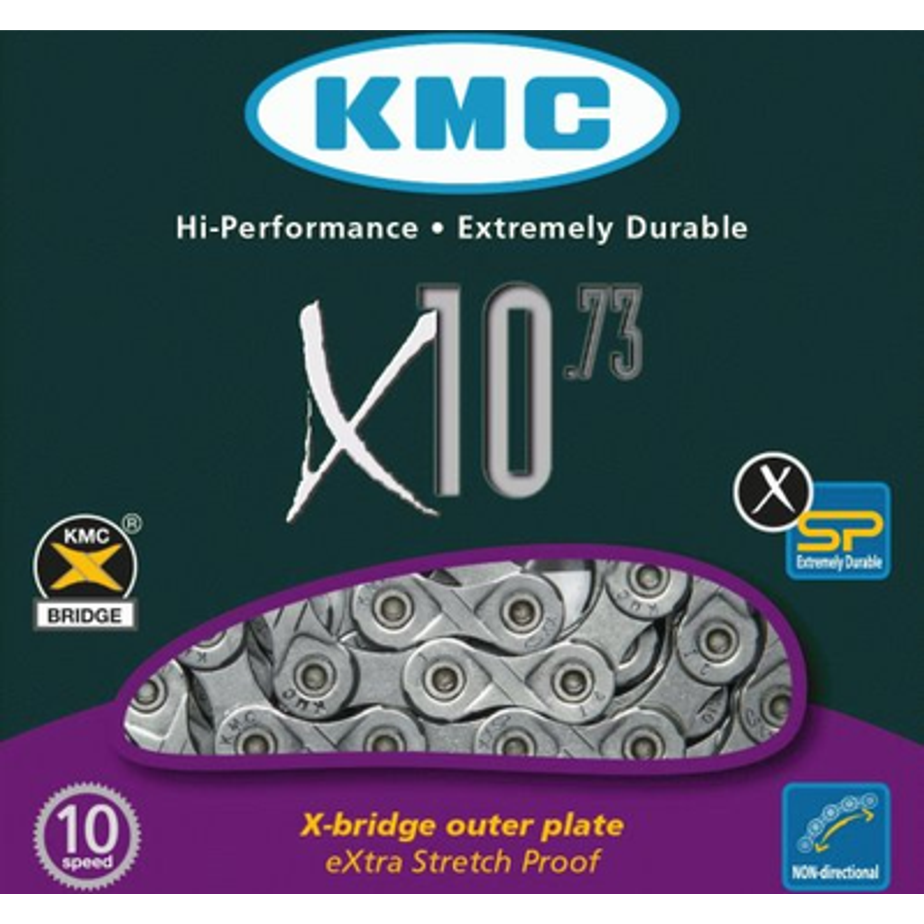 KMC Ketting x10 Zilver