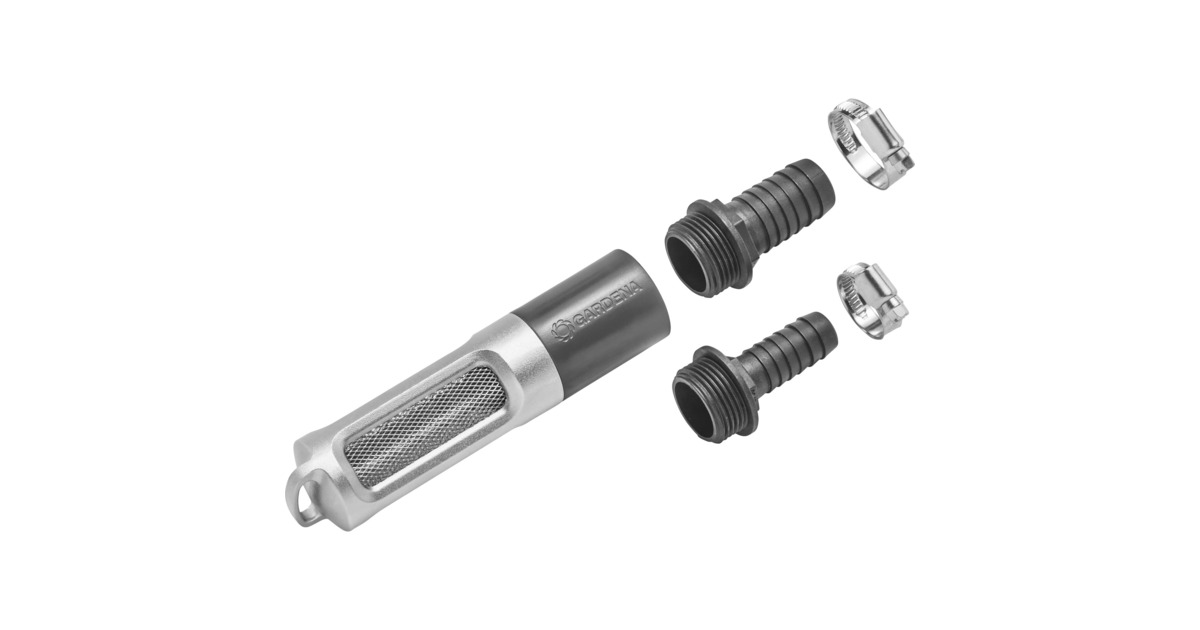 GARDENAZuigfilterset met terugslagklep  (Grijs/zilver)
