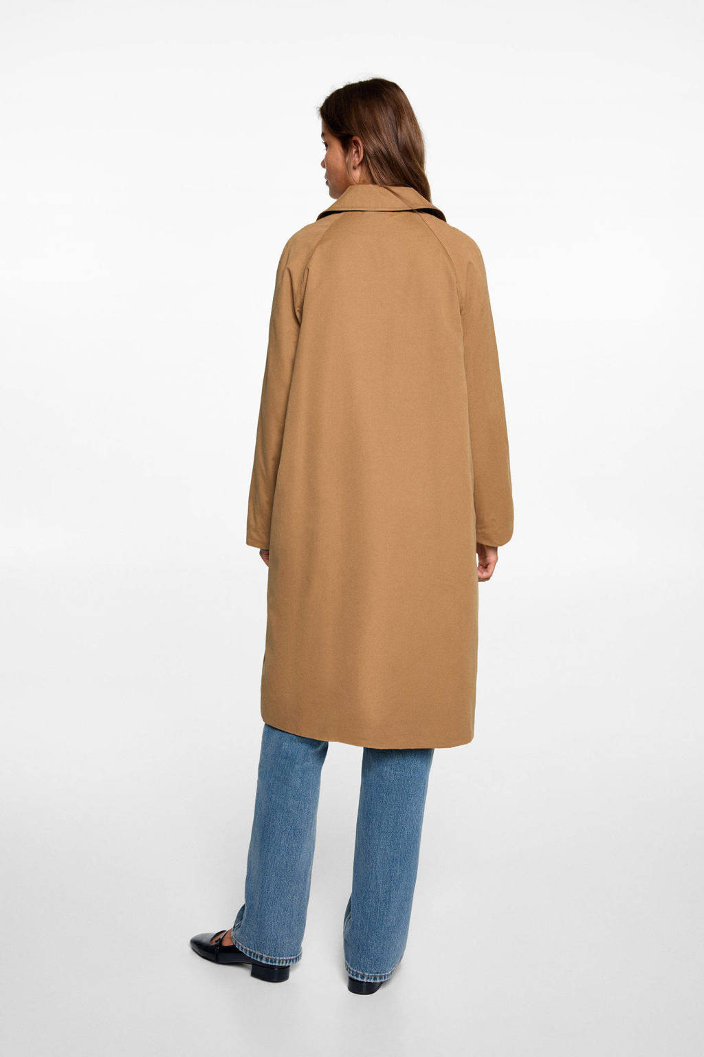 MANGO TEEN coat lichtbruin