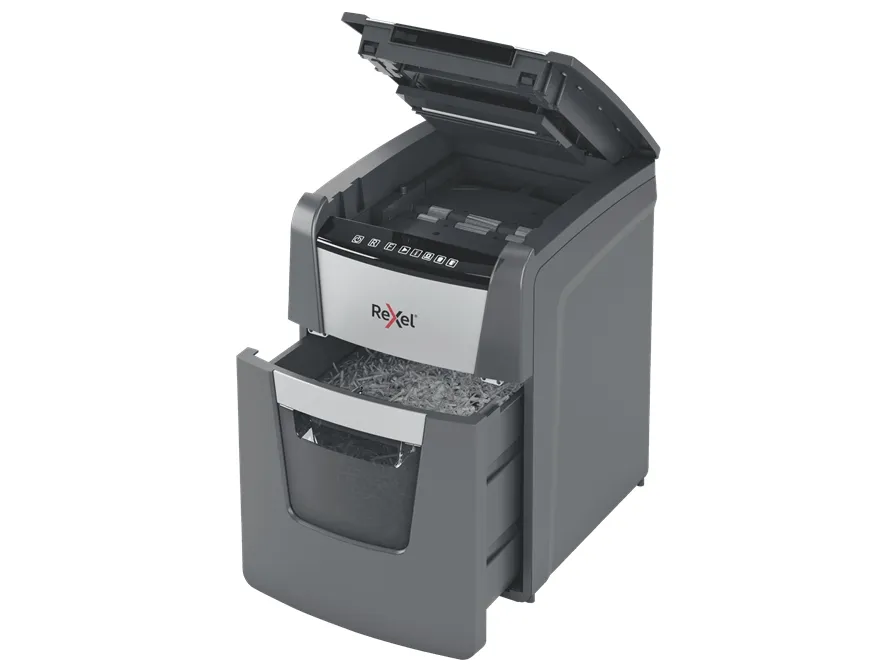 Makulator Rexel Optimum AutoFeed  100X krydsmakulering 4x28 mm (P-4)