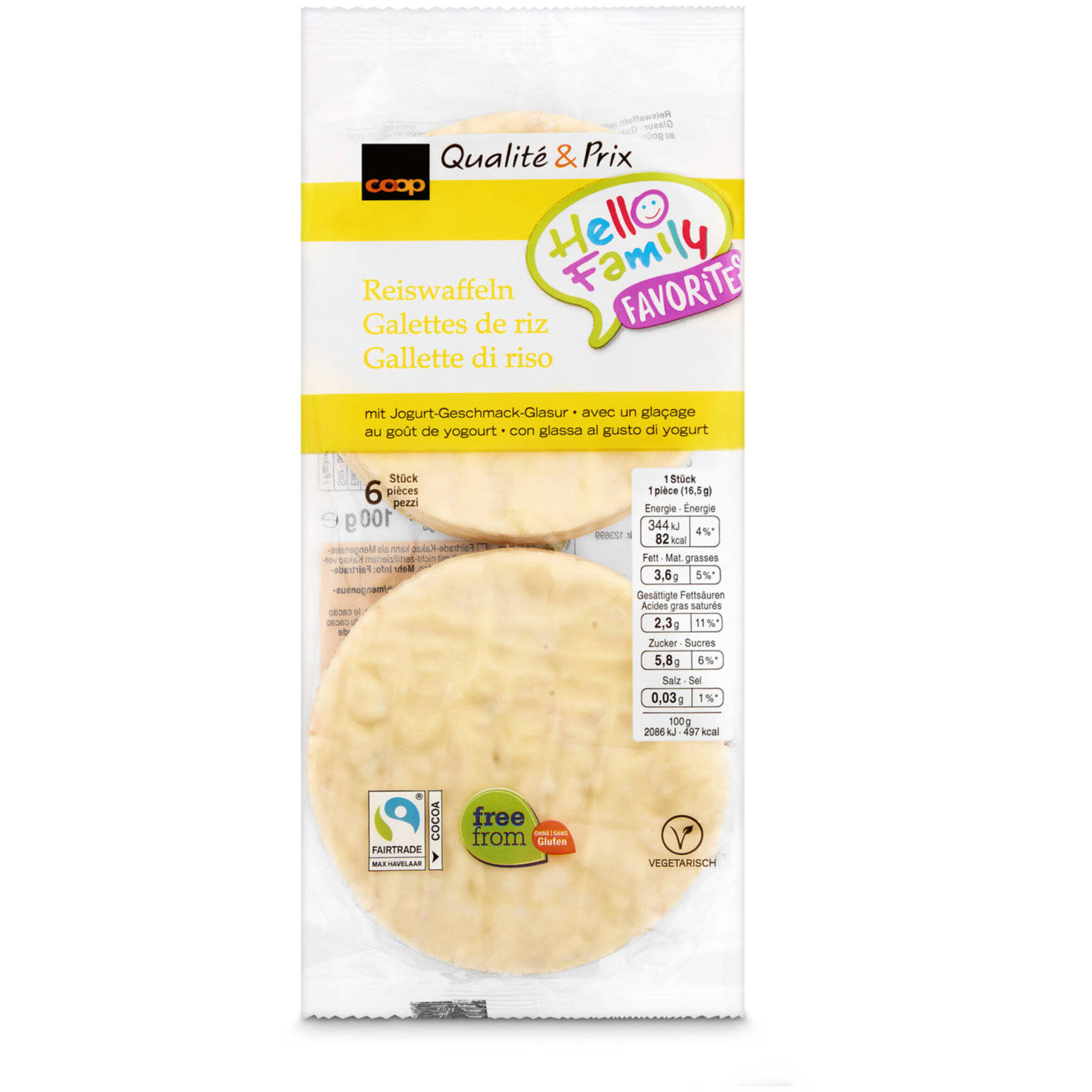 Fairtrade Reiswaffeln Joghurt