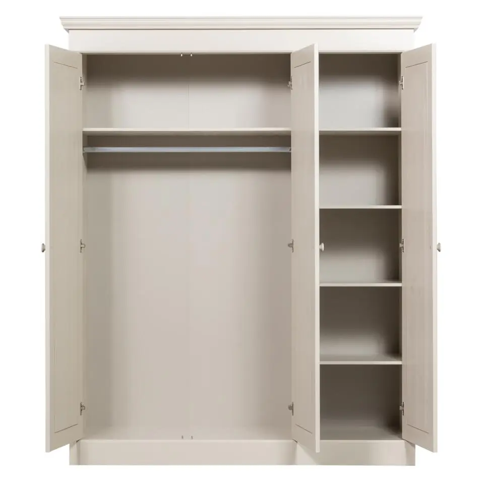 WOOOD Olivia Kledingkast - Grenen - Dust - 212x171x63