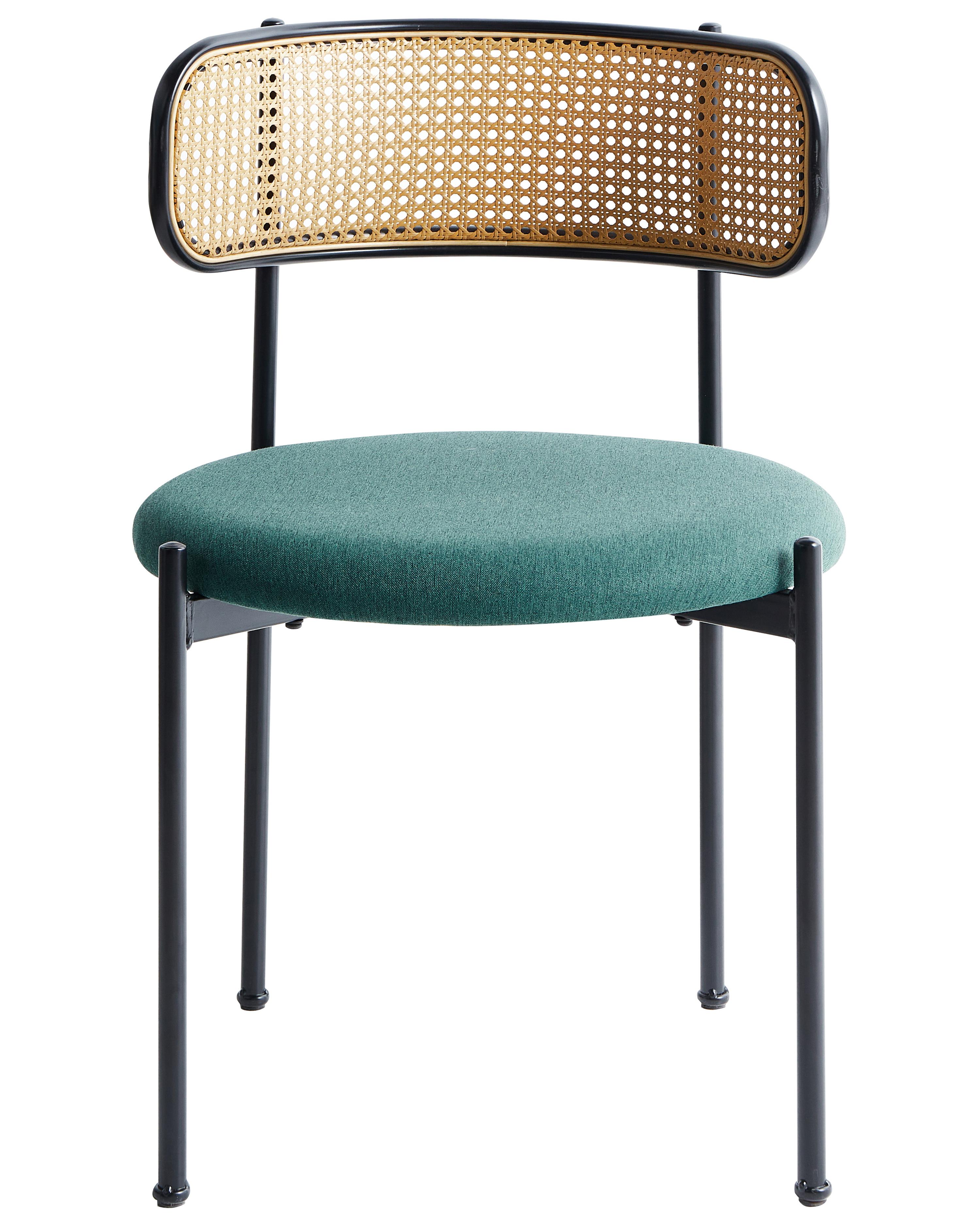 Set van 2 eetkamerstoelen ANDOVER Metaal Groen