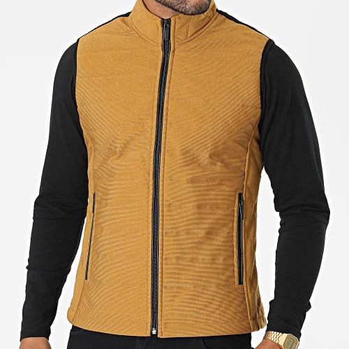 Veste Zippée Sans Manches 2000 Jaune Moutarde