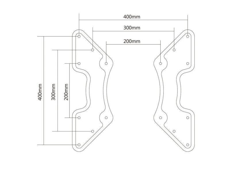 PureMounts VESA Adapter Universal Schwarz Adapter